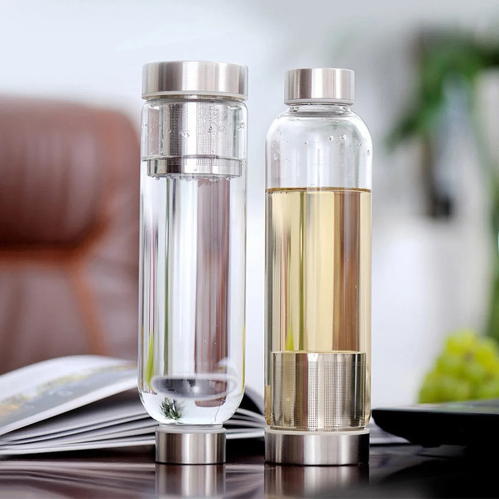 Glass Sport Water Bottle Tea I - Outdoor Sport Glass Water Bottle ulasan dan harga